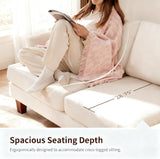 Mid Century Modern Couches for Living Room, 89" Comfy Couch Sofa with 3-Seater Deep Seats