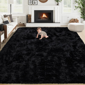 8x10 Area Rugs for Living Room: Fluffy Shag Soft Washable Rug Large Fuzzy Plush Indoor Carpet for Bedroom Nursery