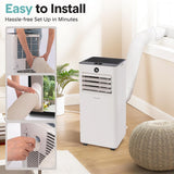 8000 BTU Portable Air Conditioner, Small AC Unit with Dehumidifier and Fan, Mini AC Unit with 350 Sq. Ft. Coverage