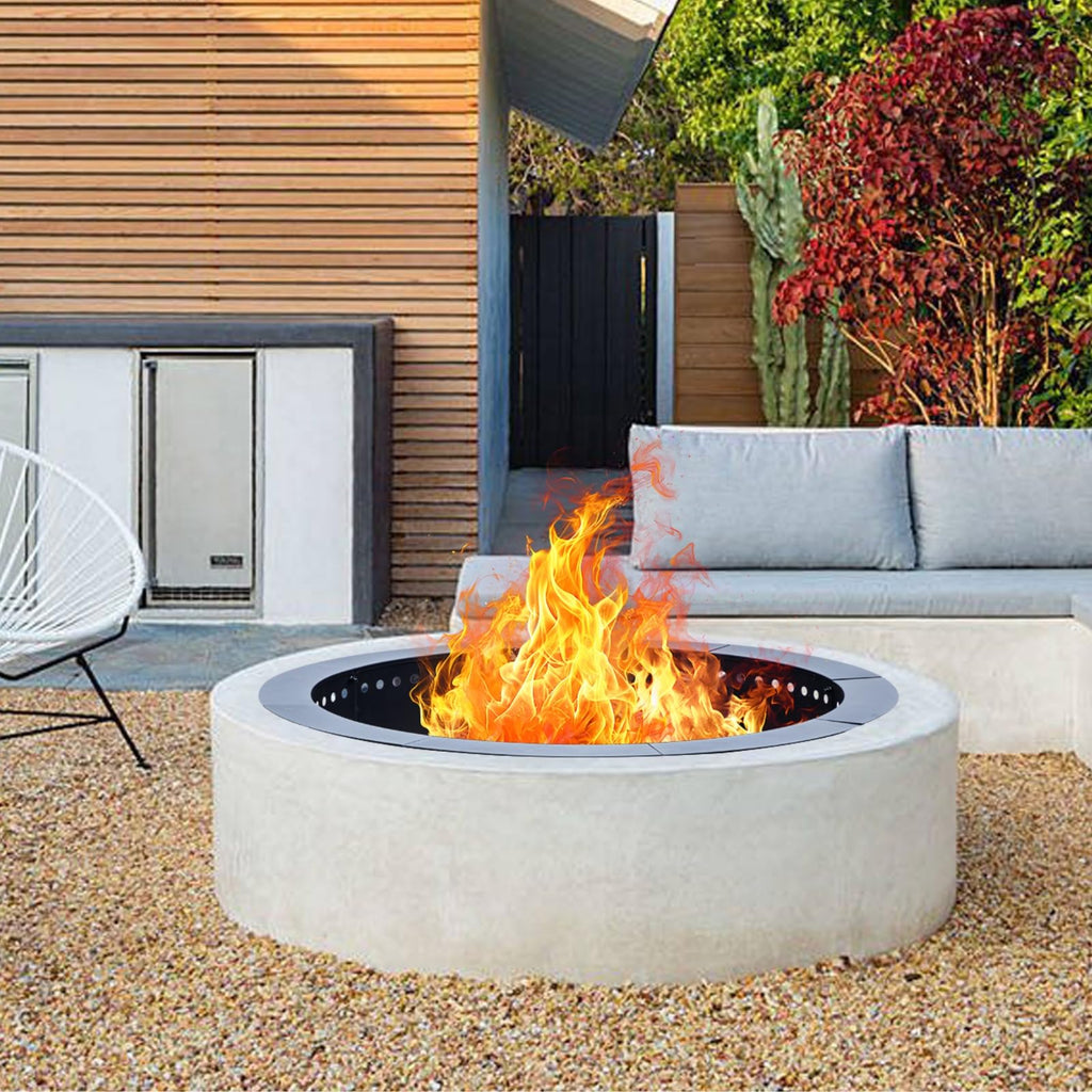 36 inch Round Fire Pit Ring, Heavy Duty Fire Ring