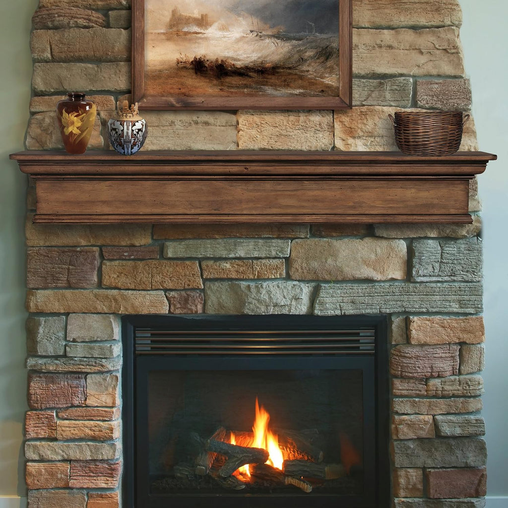 420-60-15 Savannah Mantel Shelf, 60-Inch, Taos Finish