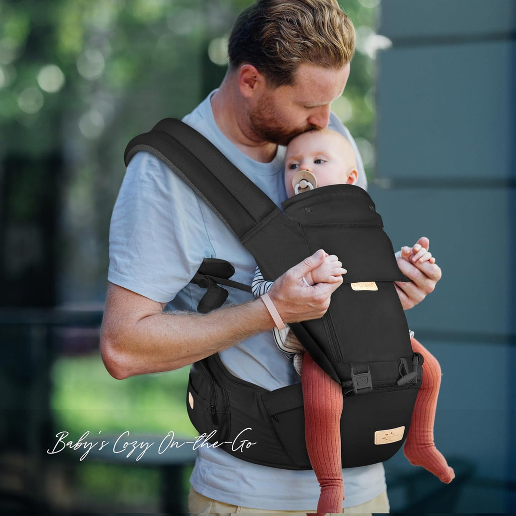 Safety-Certified Baby Carrier with Hip Seat Newborn to Toddler