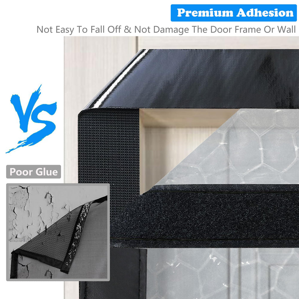 Magnetic Thermal Insulated Door Curtain, Waterproof EVA Door Cover, Fit Doors Size Up to 46"x82", Temperature Protection