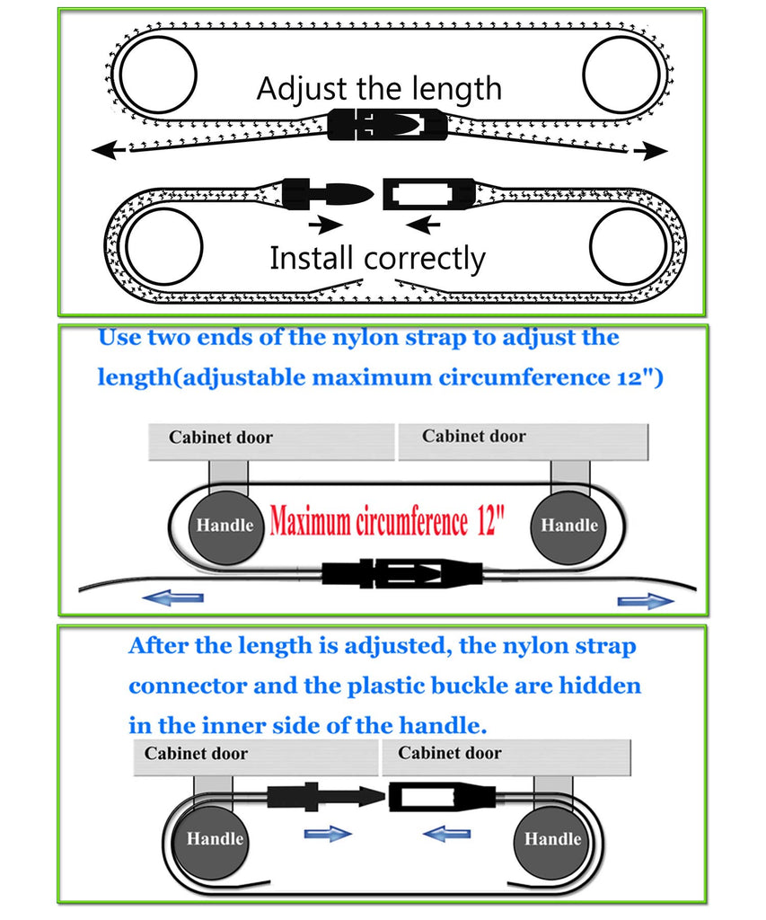 Multi-Functional Magic Buckle, Baby Safety Lock for The Door, Two-Door Refrigerator, Oven and Children's Safety