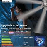 Autoday 62" Ceiling Fan with LED Light and Remote - Brushed Nickel / Walnut