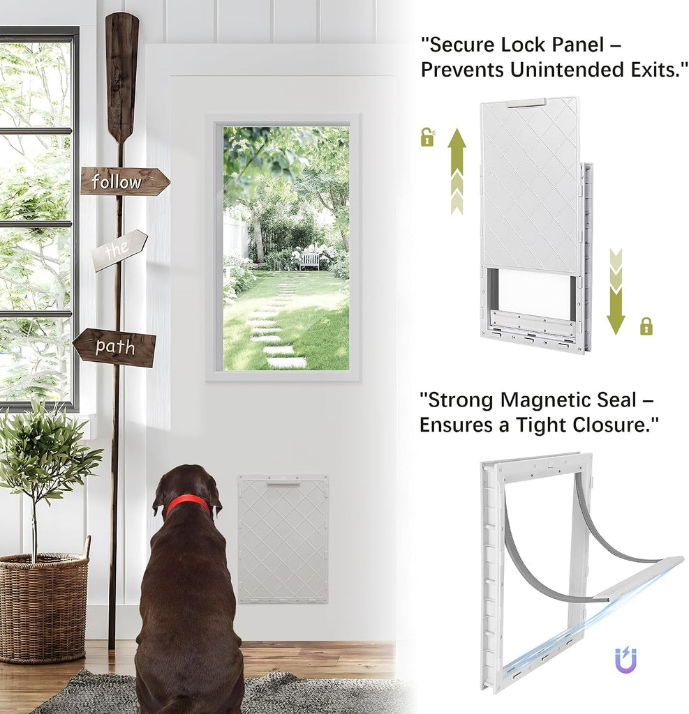 Entry Door, 32" x 80", 1-Panel Frosted Glass Front Door, Solid Wood & MDF Construction, Waterproof Primer, Easy to