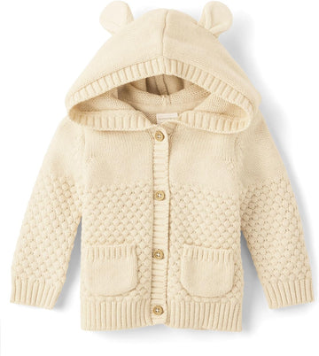 Baby and Button Up Cardigan Sweater