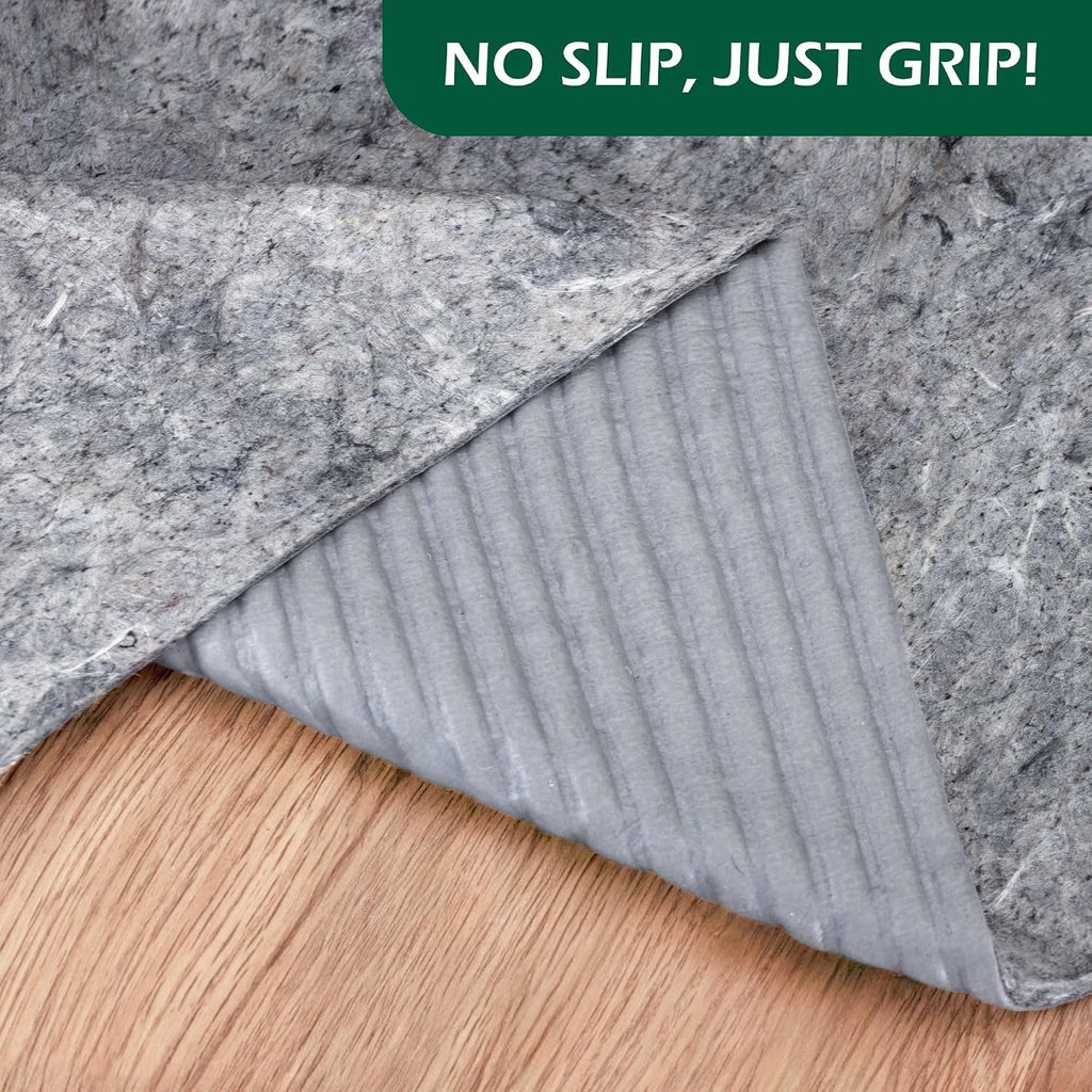 Waterproof Non-Slip Rug Pad, 8x10, Pet-Friendly, Safe for All Floors, Made in the USA, Low-VOC - Set of 80