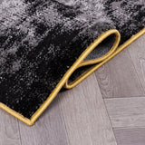 Rugshop Modern Abstract Design Non Shedding Soft Ideal for Living Room,Bedroom,Kitchen Area Rug 5' x 7' Yellow