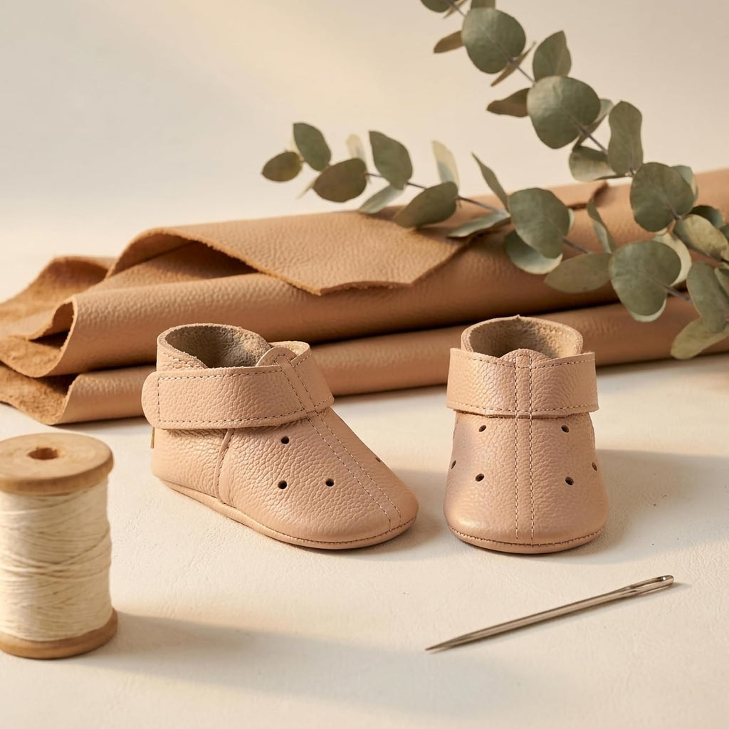 Pink Baby Shoes Soft Sole Leather Booties Toddler Kids Slippers Loafers Newborn Gift New First Walker Sandals Boys