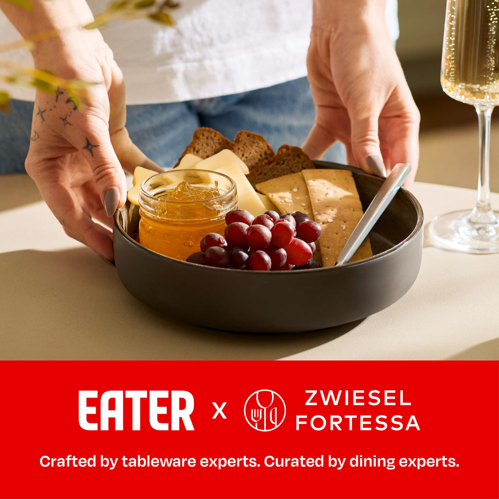 Eater x Celestre Stoneware, 16 Piece Dinnerware Set (Service for 4), Borealis Silt