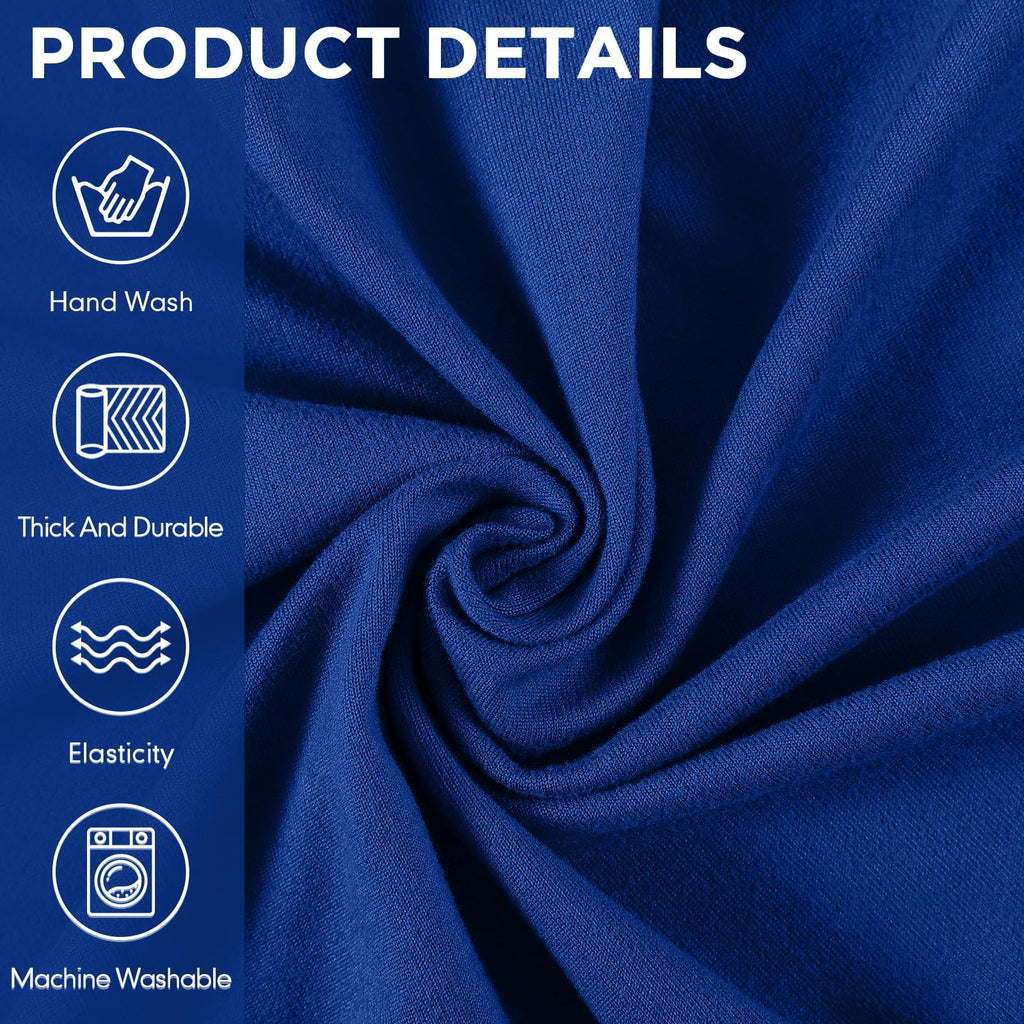 2 Pcs Couch and Loveseat Sofa Covers, Blue, Milk Silk