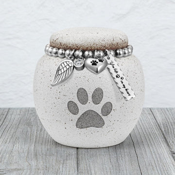 Pet Urn for Dogs Cats 2.76 Inch Small Urn for Pet Ashes Cremation Keepsake Urns Ceramic Mini Urns for Ashes Pet