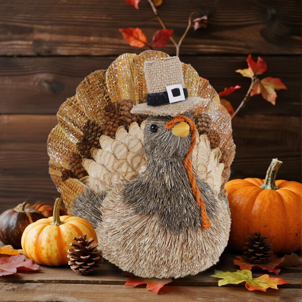Thanksgiving Turkey Decor for Table Centerpiece