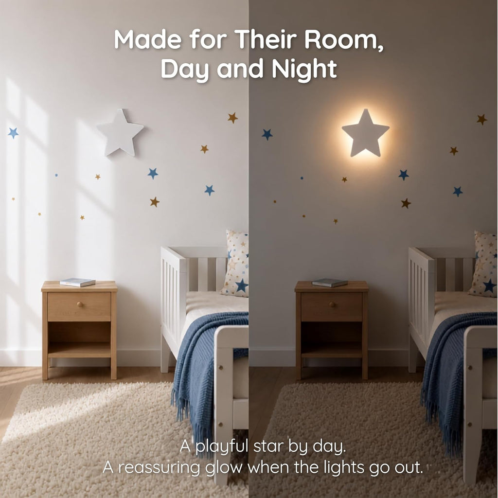 Star Night Light for Moon and Stars Decor - Toddler Night Light