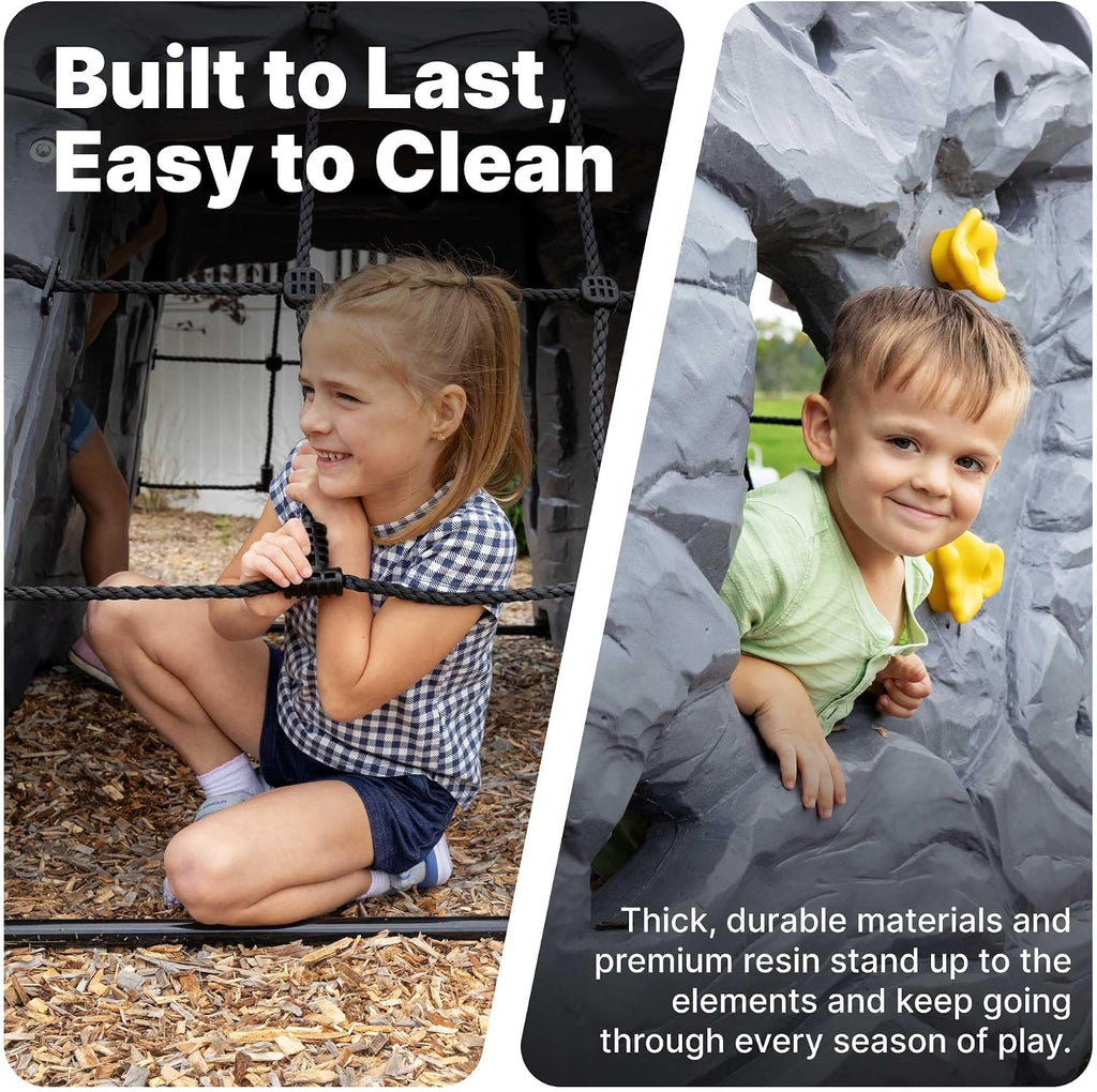 Skyward Summit for Kids, Climbing Wall Playset for Toddlers, Ages 4 -8 Years Old, Easy to Assemble Kids Outdoor