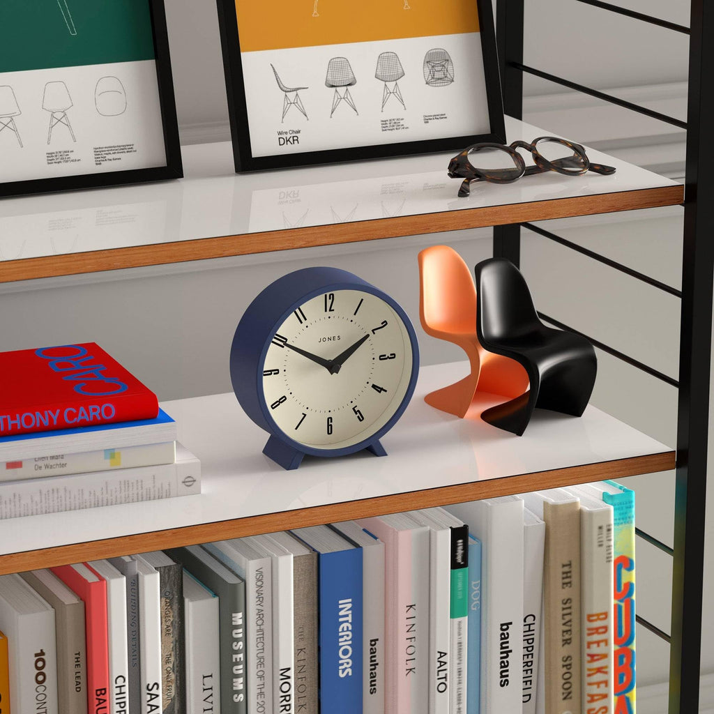 Venus Desk Clock | Modern Round Design | Blue