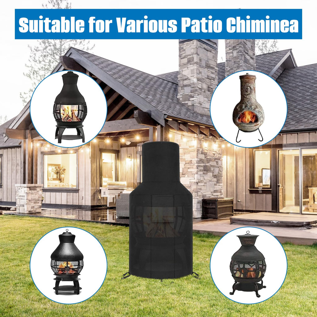 Patio Chiminea Cover - Durable Chimineas Fire Pit Cover