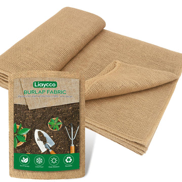 40" x 5 Feet Burlap Fabric Roll - Burlap Fabric by the Yard, Natural Jute Garden Fabric for DIY Crafts, Multipurpose