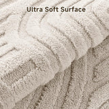 Area Rugs for Living Room 9x12, Non Slip Machine Washable Boho Neutral Modern Rug, Soft Fluffy Carpe
