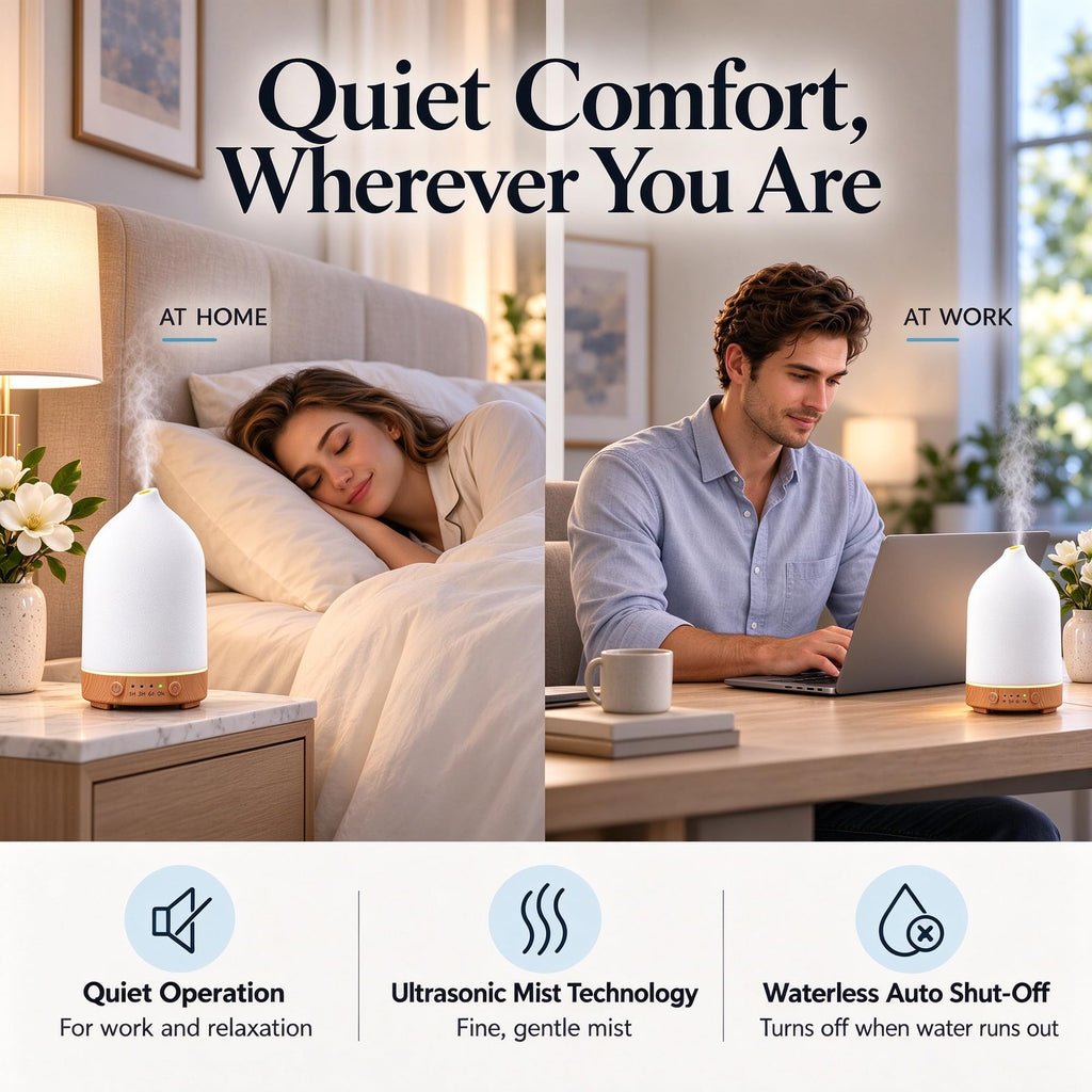 Ceramic Essential Oil Diffuser, Stone Diffuser 2 Pack