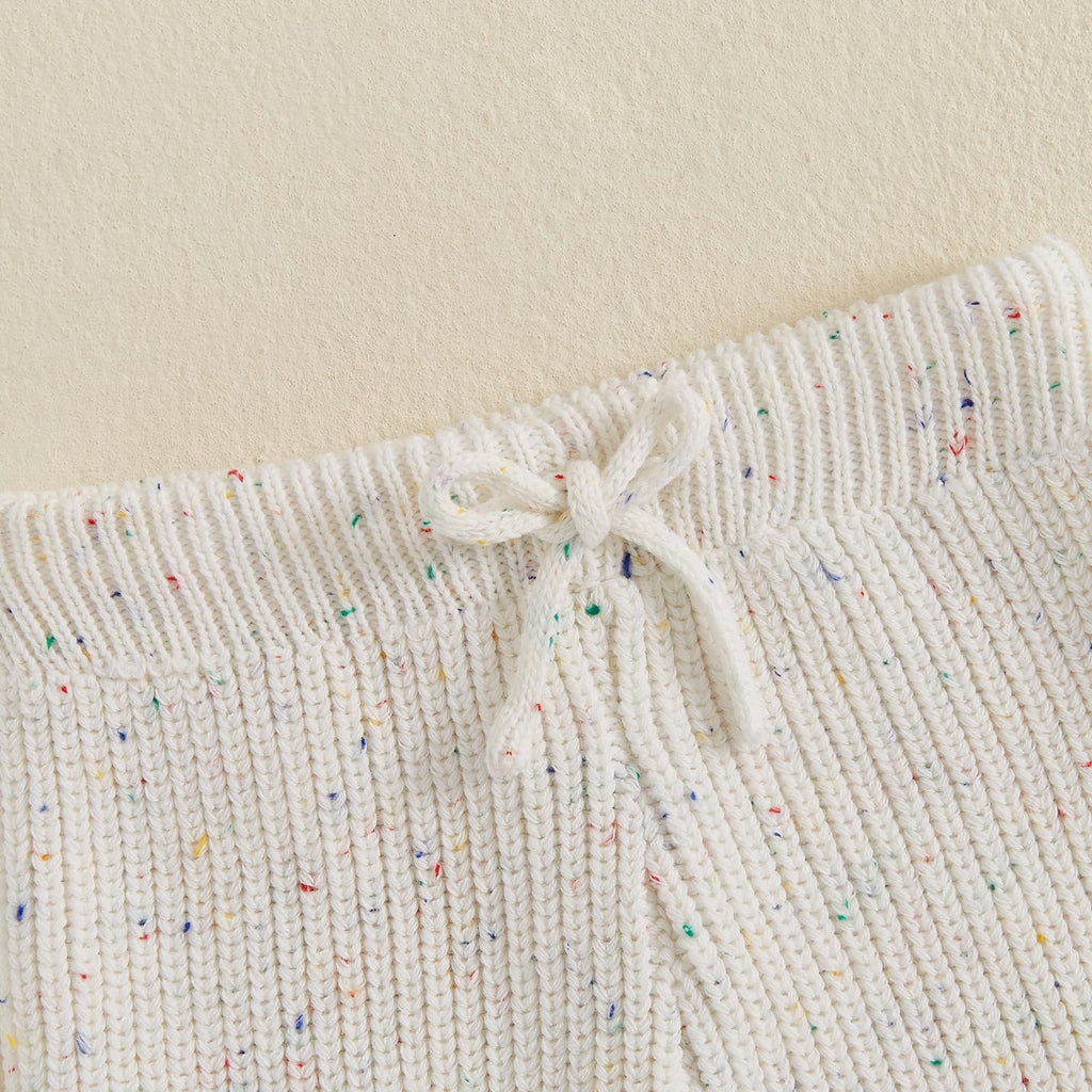 Infant Baby Boy Girl Knit Leggings Cotton Knitted Solid Pants Tights Trousers 2 Pack Toddler Fall Winter Clothes