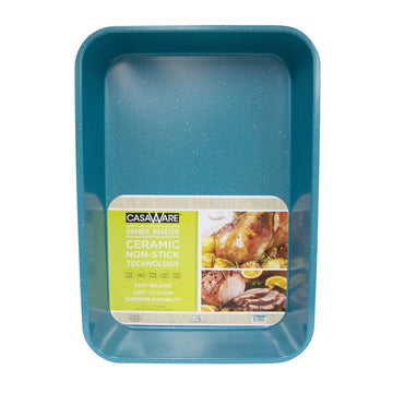 Grande Lasagna/Roaster Pan 18 x 12 x 3-Inch - Extra Large, Ceramic Coated NonStick (Blue Granite)