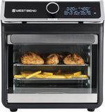 Air Fryer Oven 15-Quart Capacity with Digital Controls Easy-View Door and 16 Cooking Presets, Includes Eight Cooking