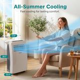 Portable Air Conditioner with Heat & Built-in Dehumidifier 12,000 BTU