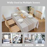 Rustic Tablecloth Cotton Linen Waterproof Farmhouse Tablecloth Burlap Table Cloths Dining Cloth Tabl