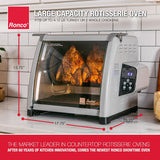 6000 Platinum Series Rotisserie Oven, Digital Display, 12-Pound Capacity, Auto Shutoff, Includes Rotisserie Spit