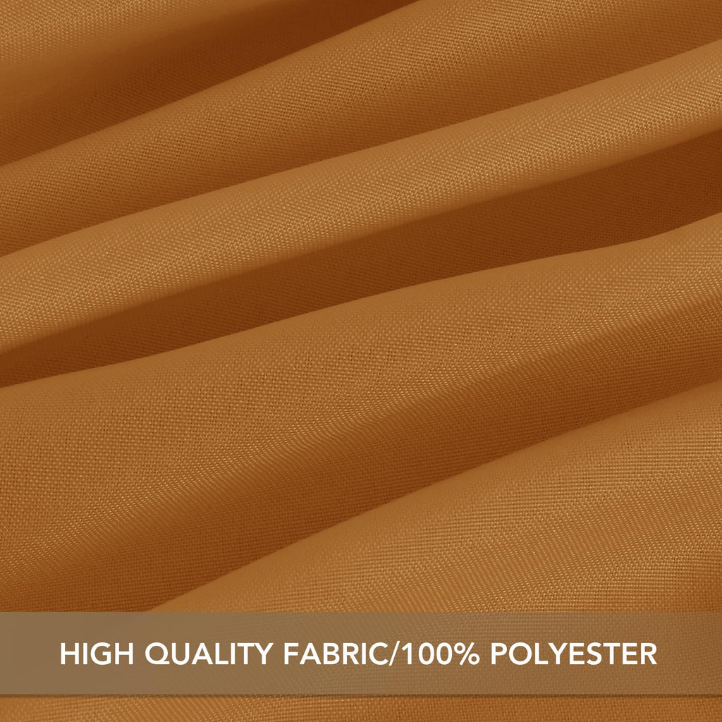 Thanksgiving Tablecloths Rectangular 60x120 Inch, 8 Pack Bronze