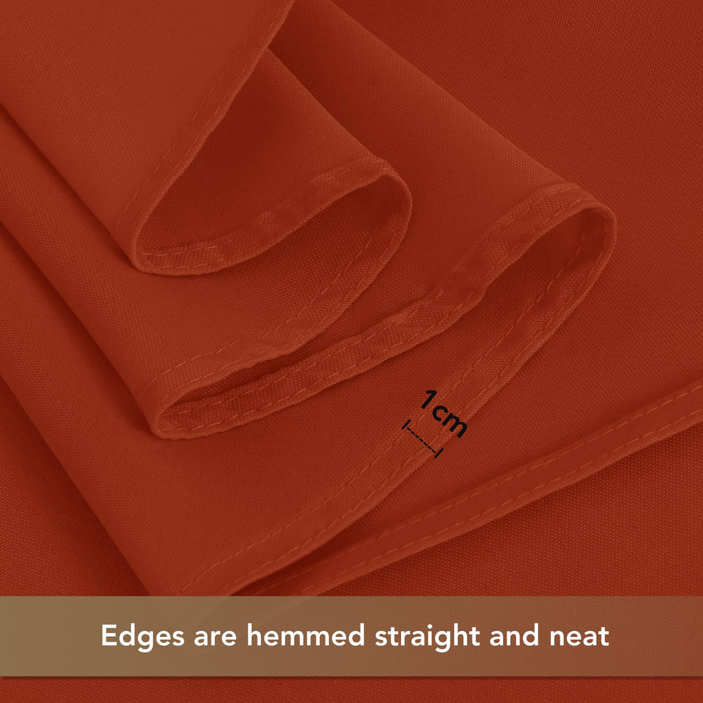 Thanksgiving Tablecloths Rectangular 54x108 Inch, 6 Pack Rust