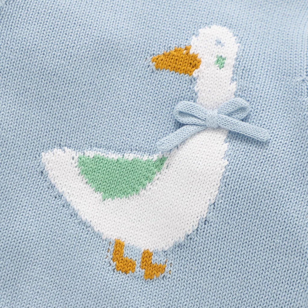 Cotton Baby Knitted Romper Girl Boy Cozy Clothes & Socks Set