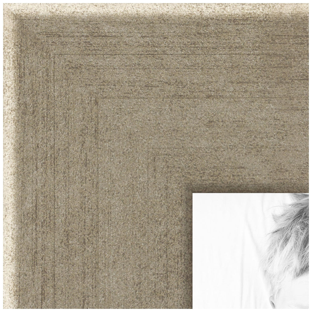 10x19 Inch Gold Picture Frame, This 1.2500 Inch Custom Poster Frame is Muted Prosecco Gold - Comes with Glass and