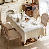 Elegant Damask Tablecloths, 57x70 Inch Vintage Floral Jacquard Table Cloth, Waterproof/Wrinkle Resis