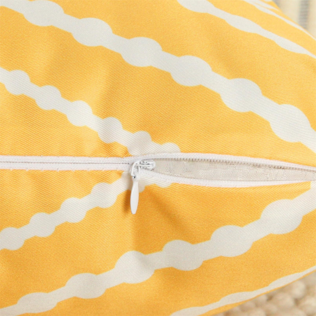 Outdoor Waterproof Pillow Covers 18x18 Yellow