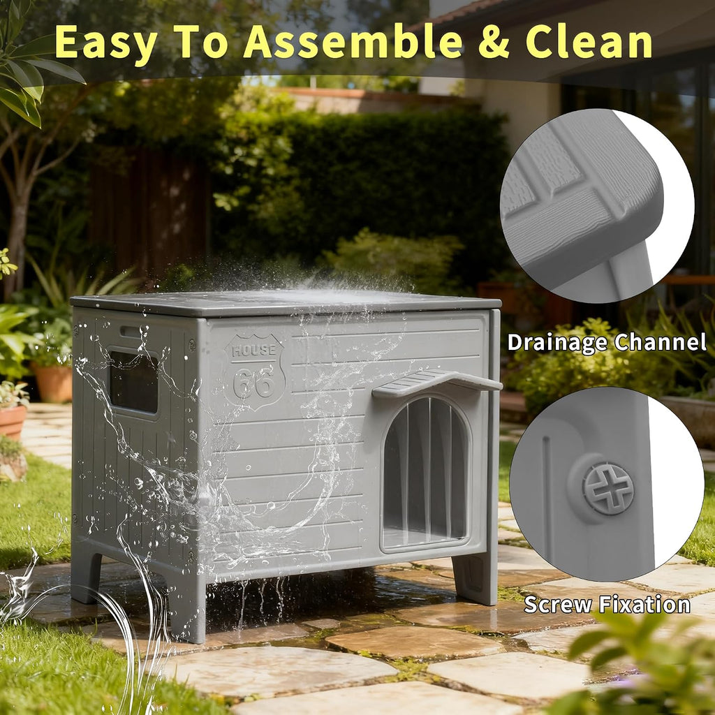 Dog House Outdoor Indoor for Small Medium Dogs