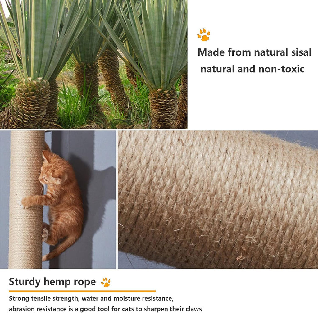Cat Wall Shelves and Perches, Solid Wood Wall Mounted Cat Furniture with 4 Cat Condos House, 8 Shelves, 2Ladder, 3