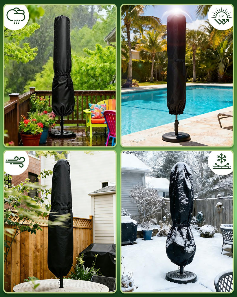 2 Pcs Patio for Outdoor Umbrellas 9ft-12ft