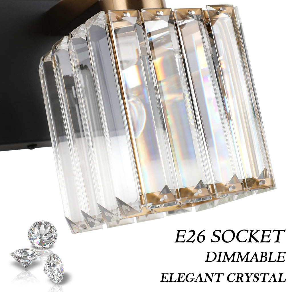 Bathroom Vanity Light Fixtures Crystal Vanity Light 4 Light Modern Vanity Lighting (Exclude Bulb)