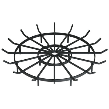 Wagon Wheel Firewood Grate for Fire Pit - Made in the USA (36 Inch)