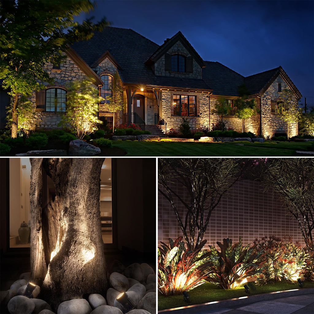 All-in-One LED Low Voltage Landscape Lighting Kit Dusk to Dawn