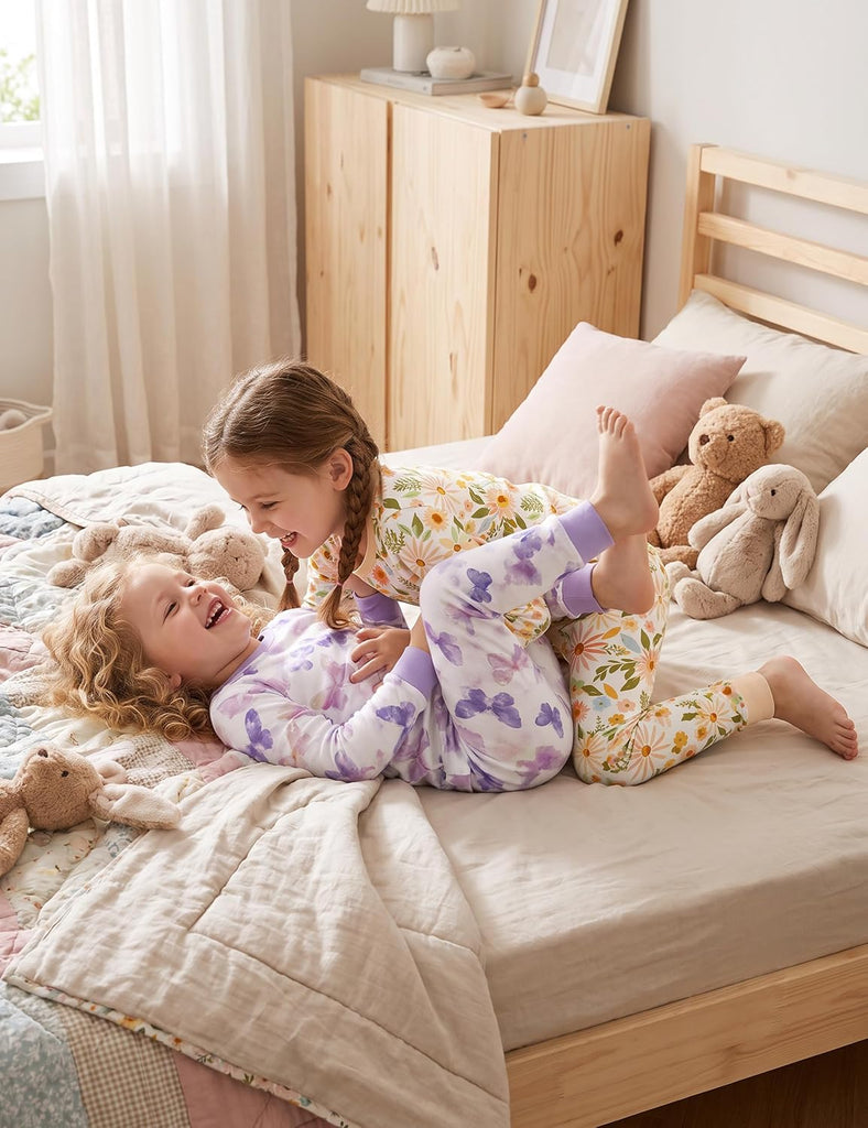 Toddler Pajamas 100% Organic Cotton Pjs Kids Set for Boys Girls