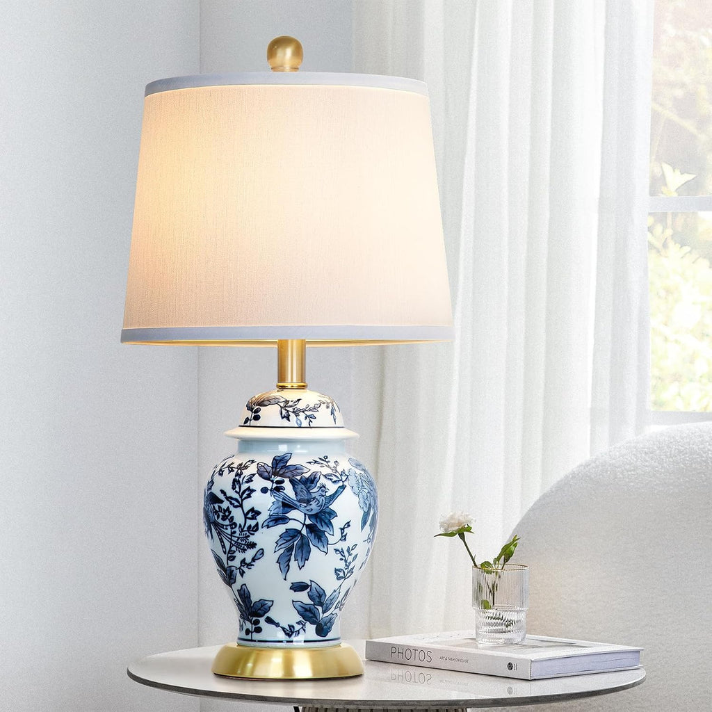 Chinoiserie Table Lamp 23'' Ceramic Table Lamp