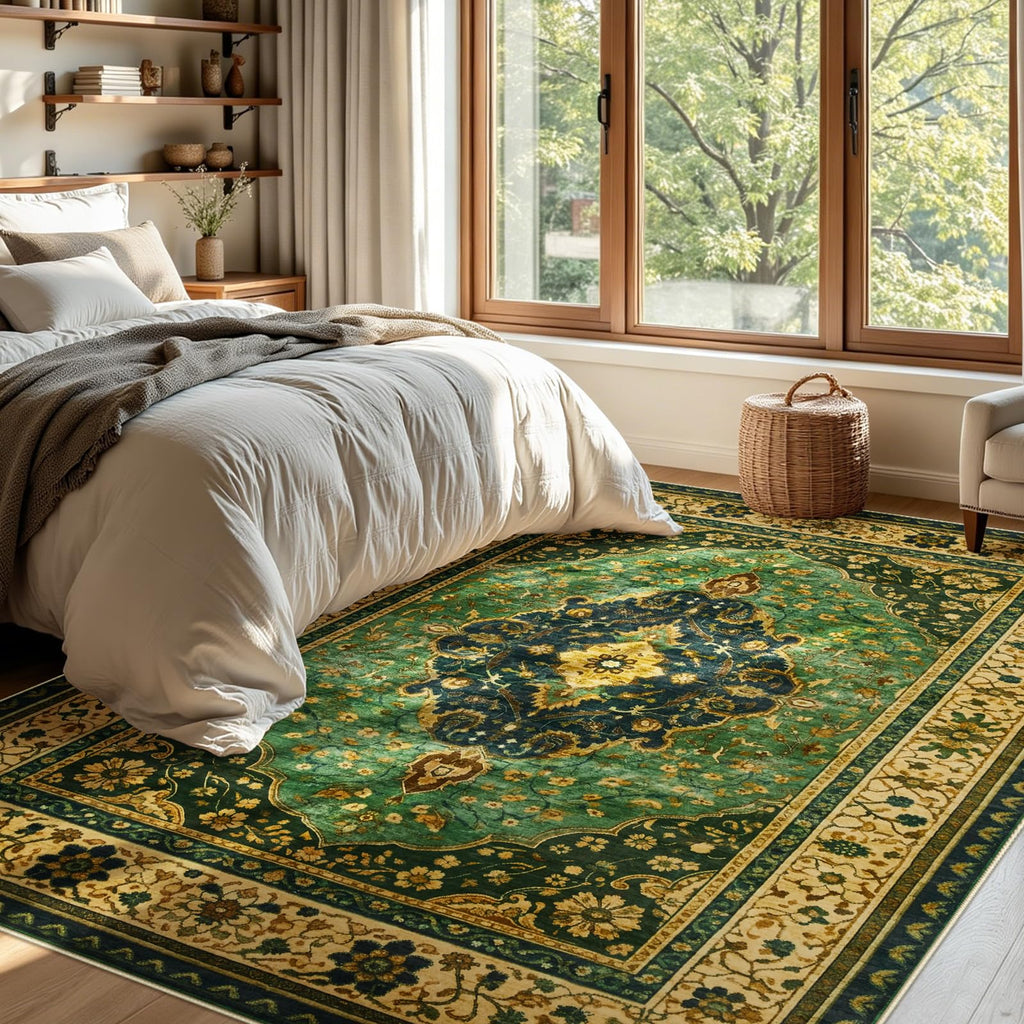 Dark Green Area Rug Oriental Rug