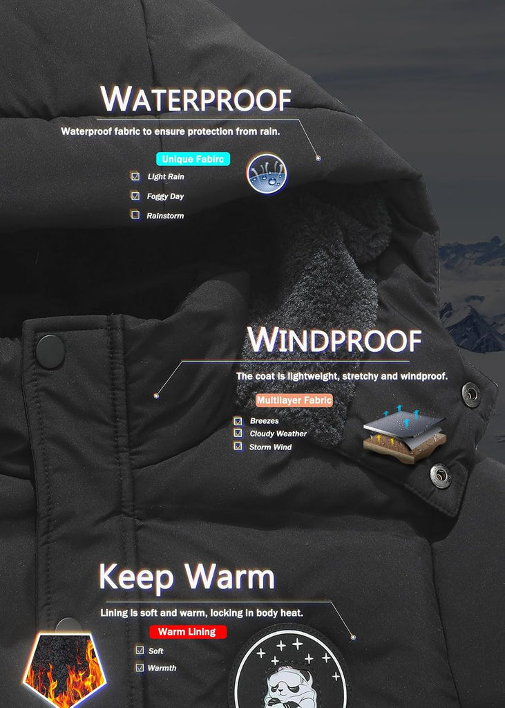 Kids Boy's Puffer Cotton Jacket