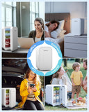 Mini Fridge,6 Liter / 8 Can Small Fridge for Bedroom, Car, Office & Dorm, 110V AC/DC Portable Thermoelectric Cooler &