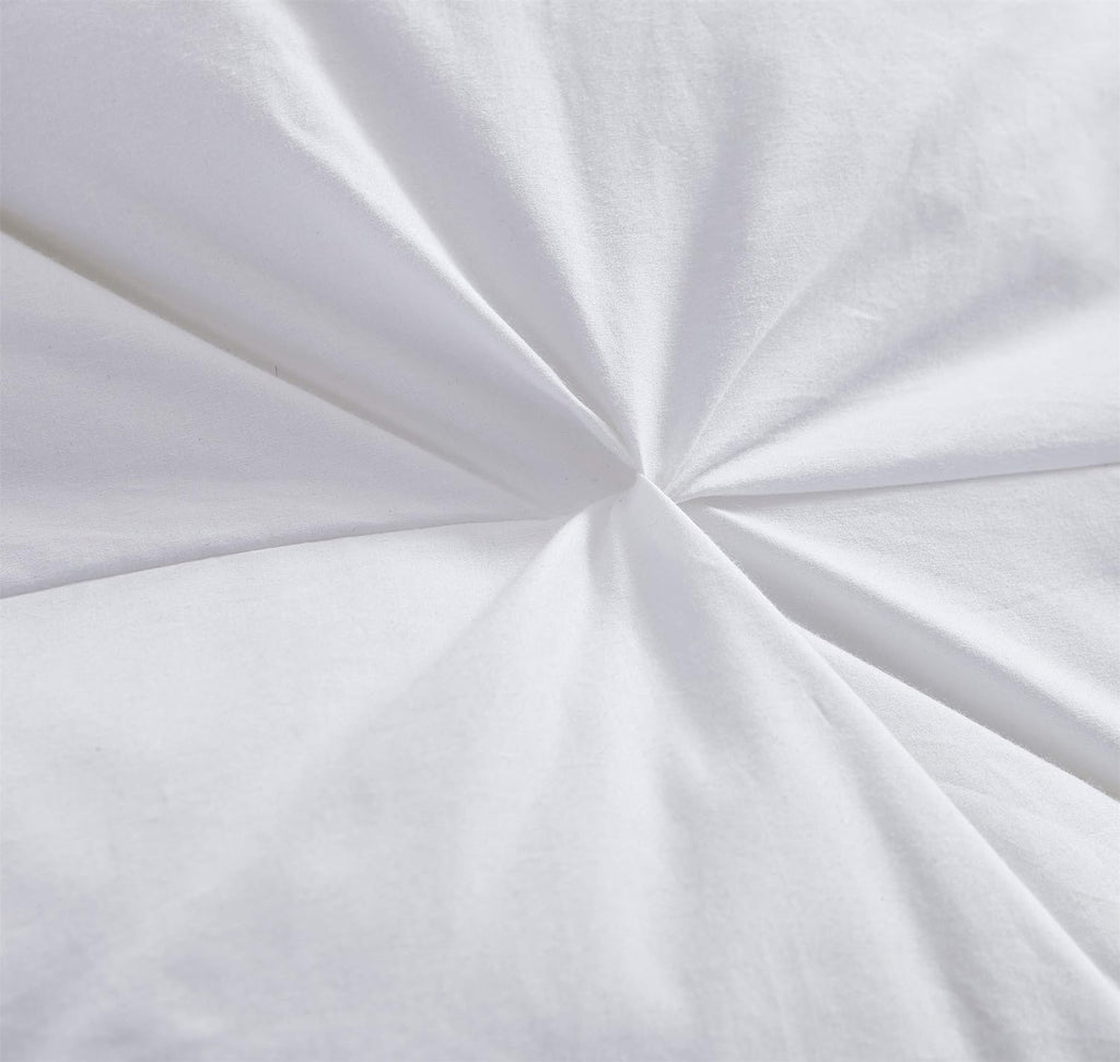 Luxurious All-Season Goose Down Feather Fiber Comforter Super King Duvet Insert (120x120)