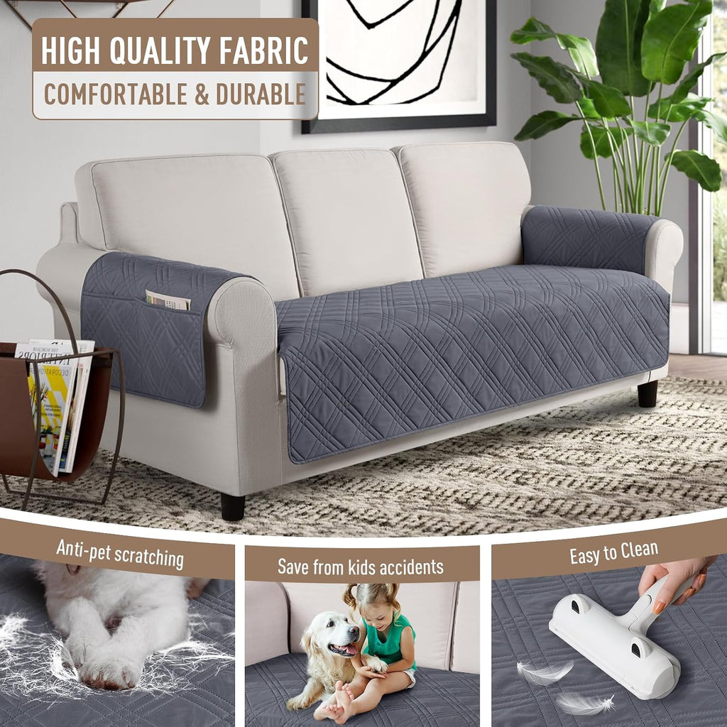 Waterproof Couch Covers for Dogs, Non Slip Pet Sofa Cover, 3 Seater